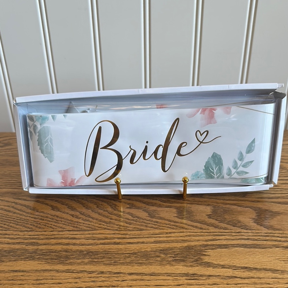 Kate Aspen Bride and Bridesmaid Set of 6 Sashes